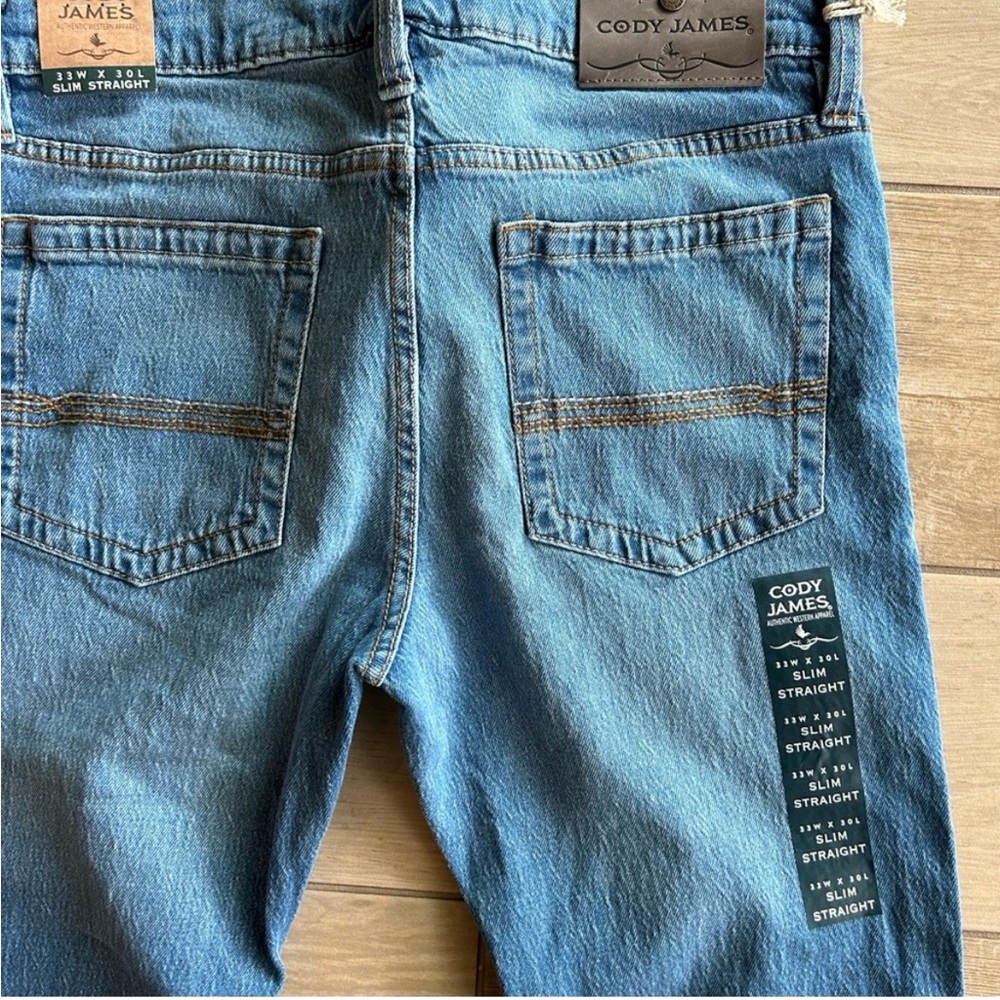 Cody James Men's Classic Slim Straight Jeans - Light Blue